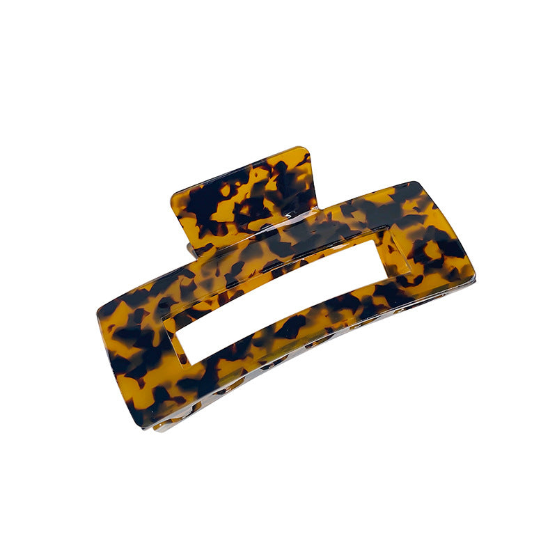 Oversized Rectangle Acetate Claw Clip - view 6