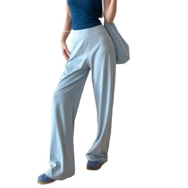 Quick-Dry High Waist Straight Wide Leg Yoga Pants