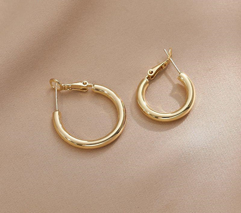 Sculptural Twisted Metal Hoop Earrings - NO05