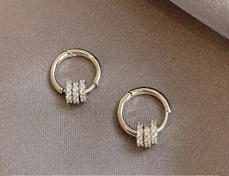 Sculptural Twisted Metal Hoop Earrings - NO09