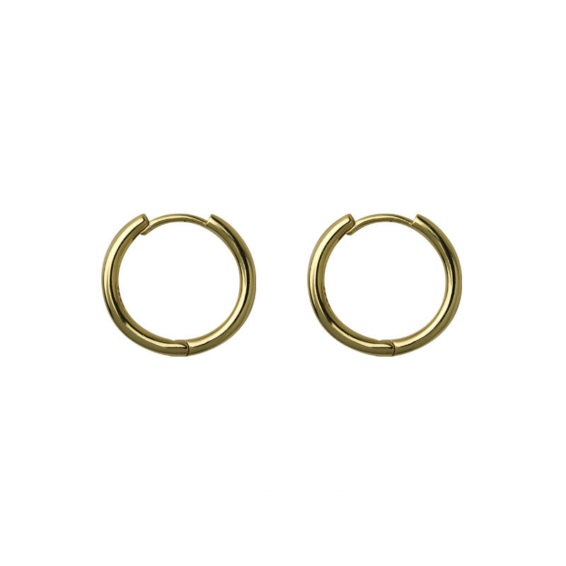 Sculptural Twisted Metal Hoop Earrings - NO17
