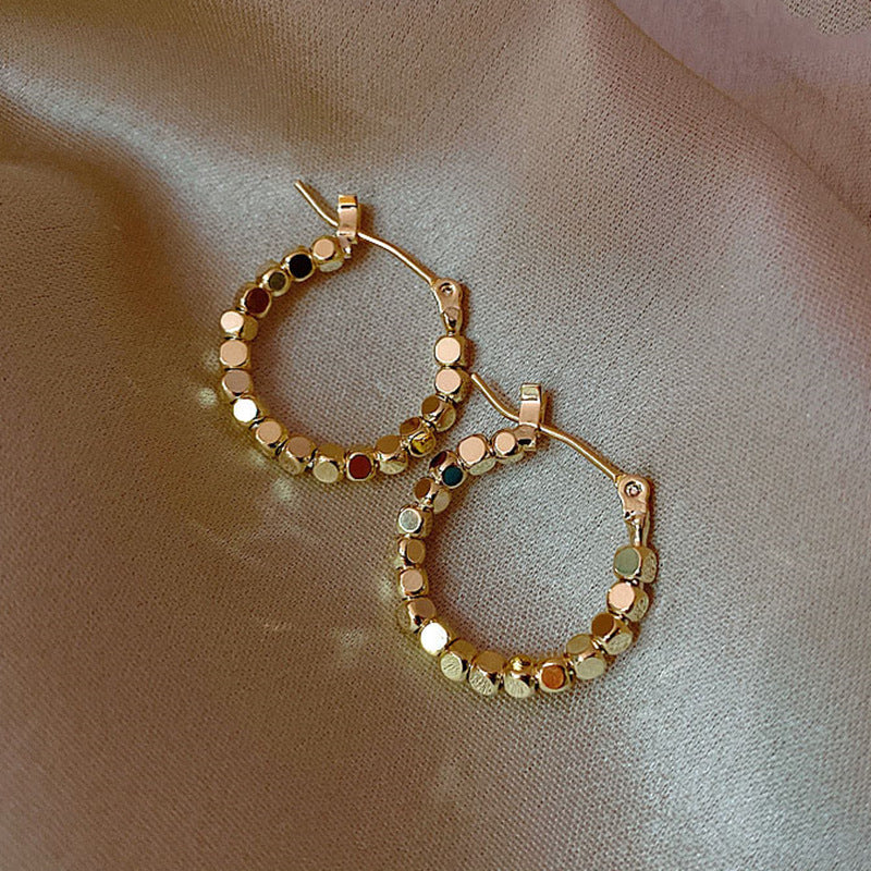 Sculptural Twisted Metal Hoop Earrings - NO25