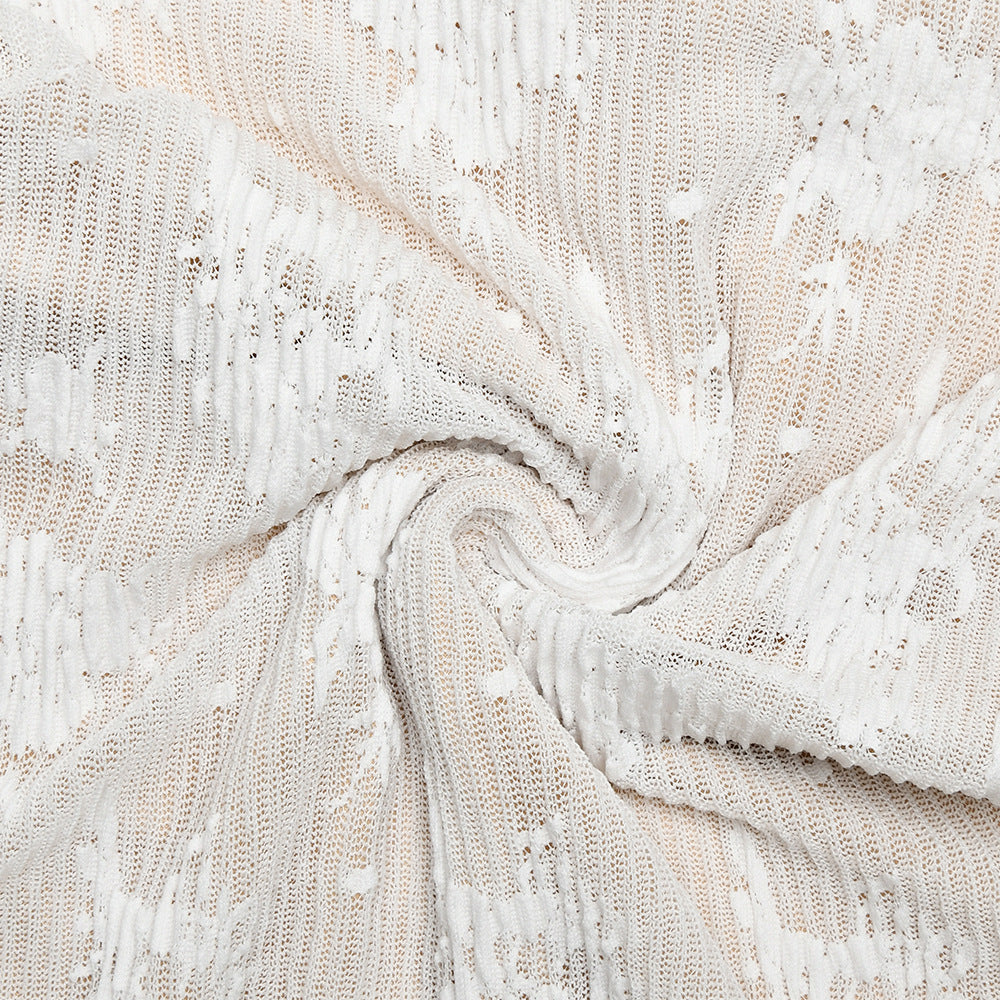 Floral Lace Fishtail Hem Maxi Gown - Apricot - 7