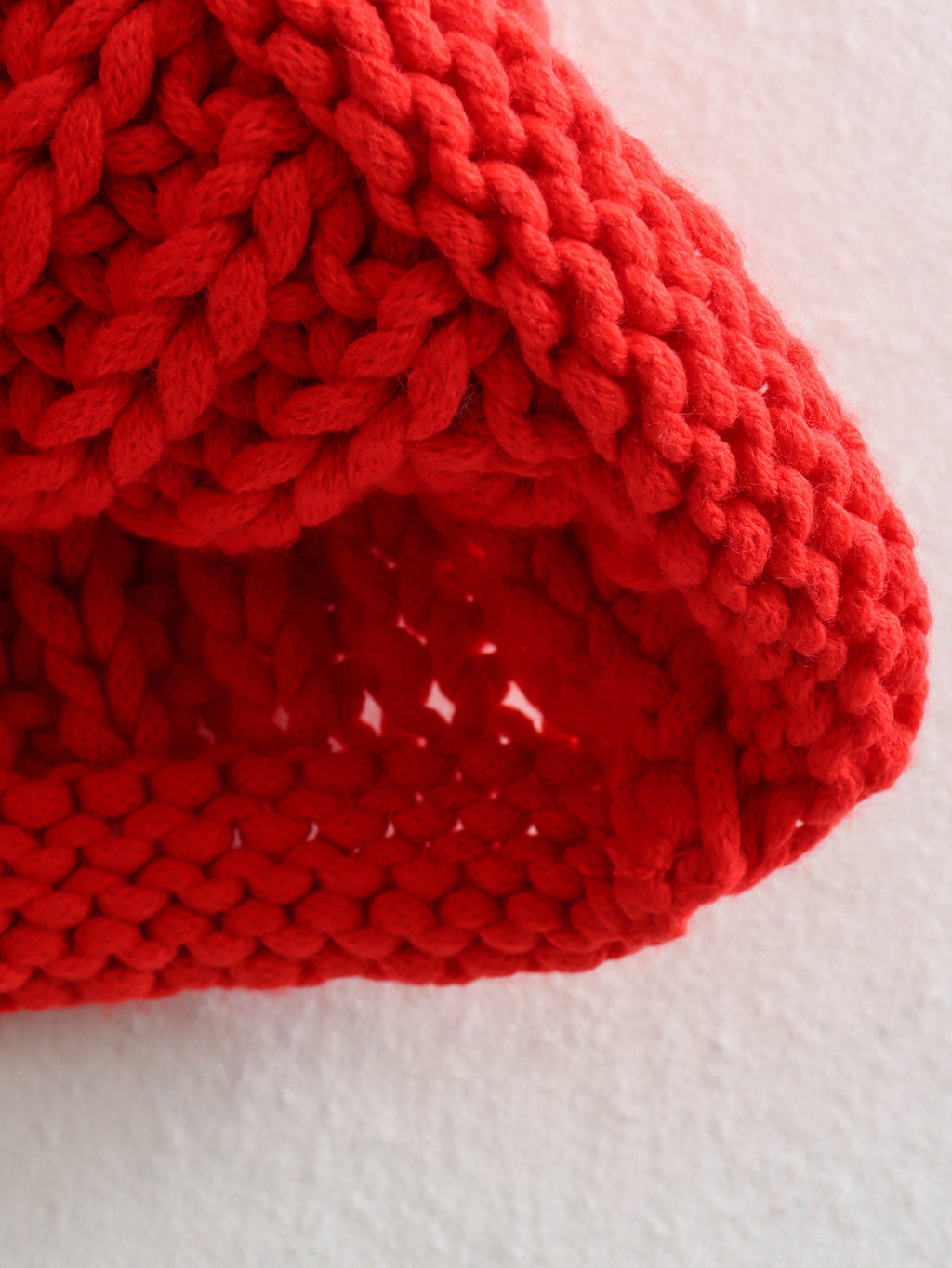 Chunky Rib Knit Button Vest With Pockets - red - 3