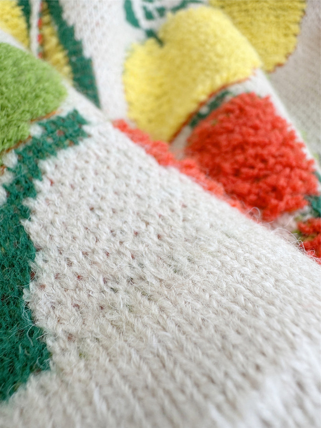 Quirky 3D Veggie Knit Oversized Cardigan - view 6