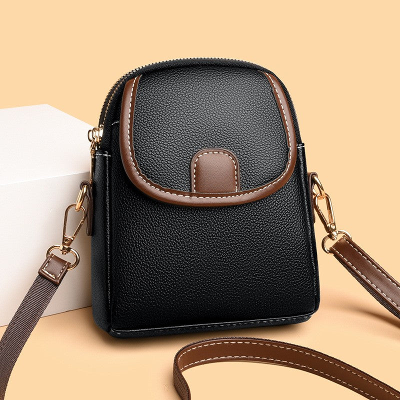 Contrast Trim Mini Phone Crossbody Bag