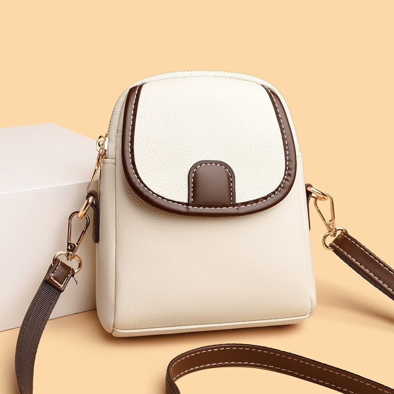 Contrast Trim Mini Phone Crossbody Bag