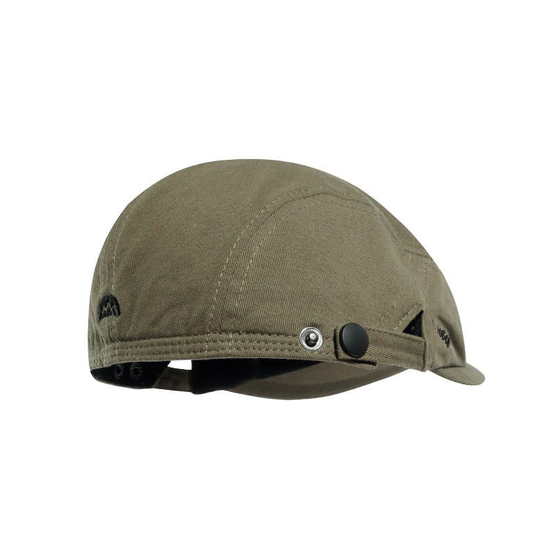 Cotton Reverse Flat Cap Beret - Color_3