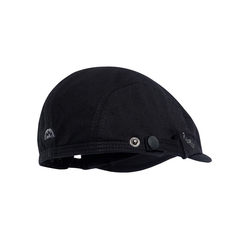 Cotton Reverse Flat Cap Beret - Color_4