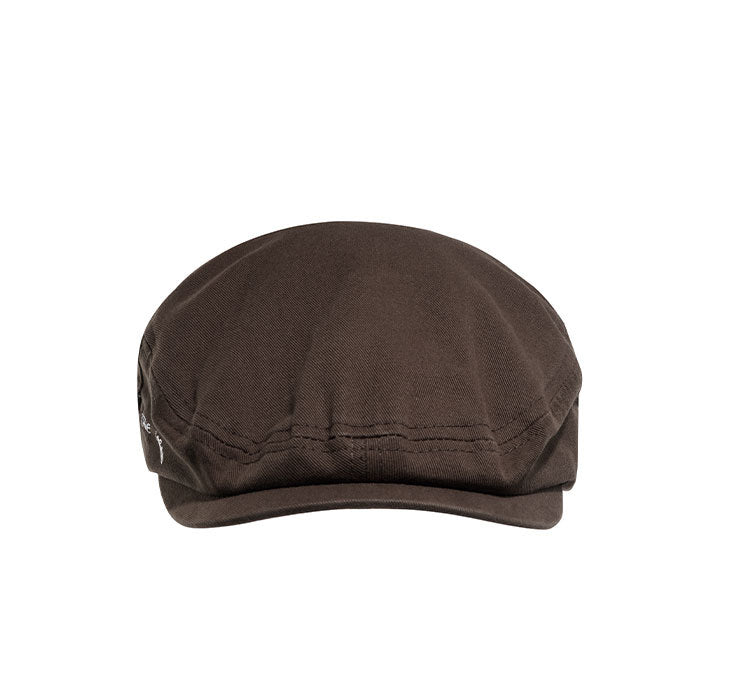 Cotton Reverse Flat Cap Beret - view 1