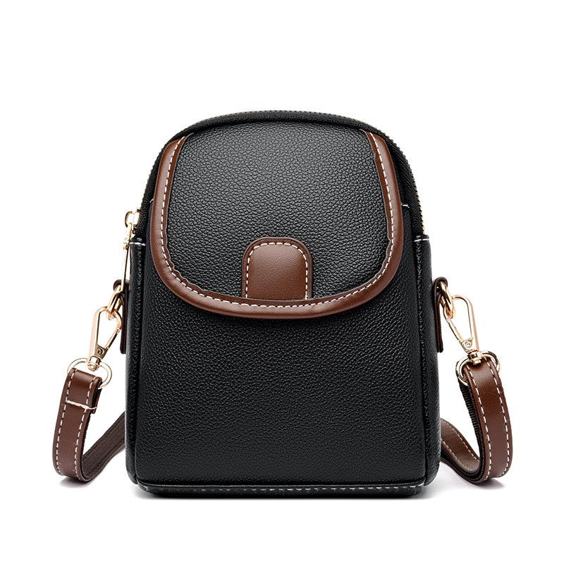 Mini Flap Crossbody Phone Bag with Contrast Tab