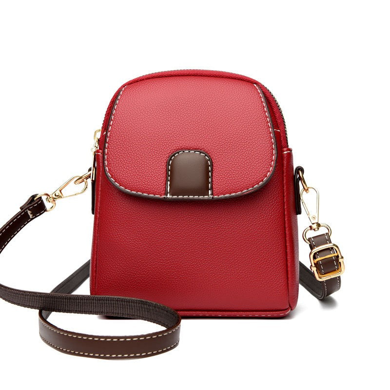 Mini Flap Crossbody Phone Bag with Contrast Tab