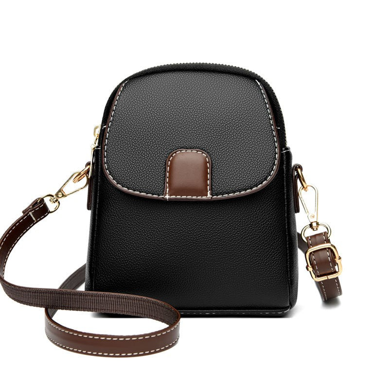 Mini Flap Crossbody Phone Bag with Contrast Tab