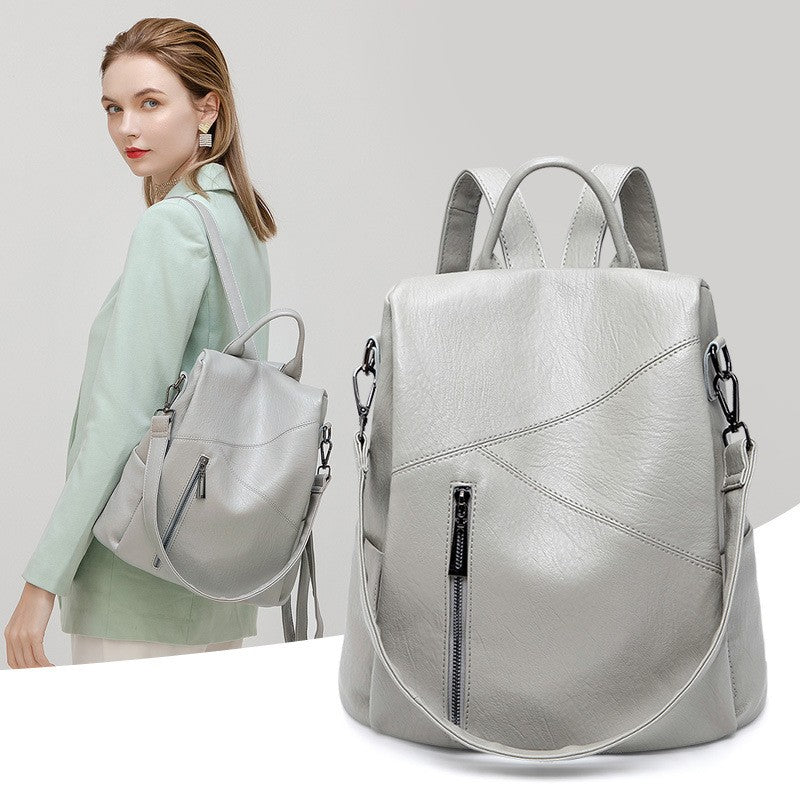 Convertible Faux Leather Anti-Theft Backpack