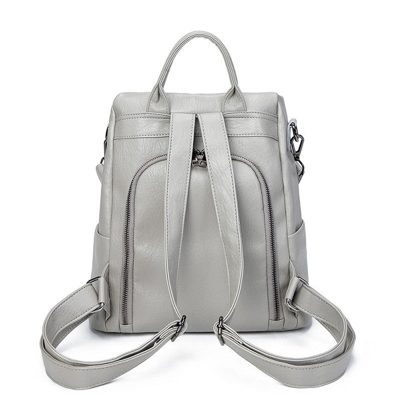 Convertible Faux Leather Anti-Theft Backpack