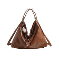 Slouchy Vintage Hobo Shoulder Bag - Brown