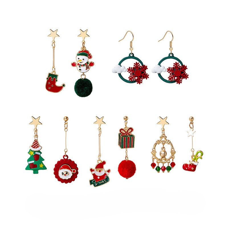 Festive Star Post Mismatched Earrings - view 1