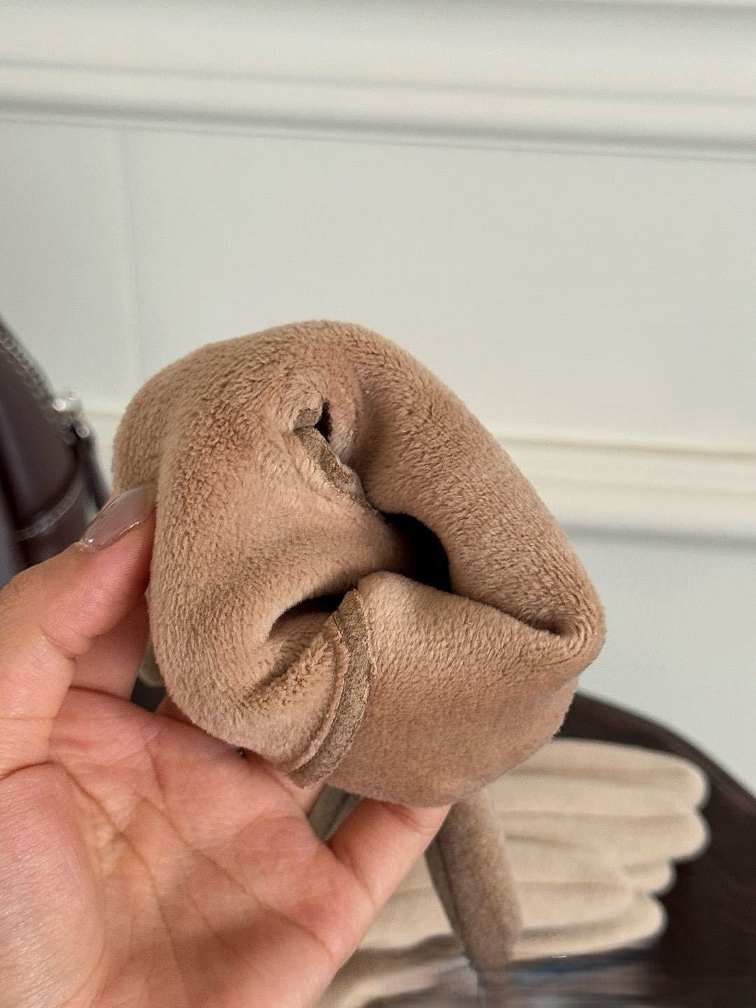 Pearl Button Fleece Lined Winter Gloves - view 1