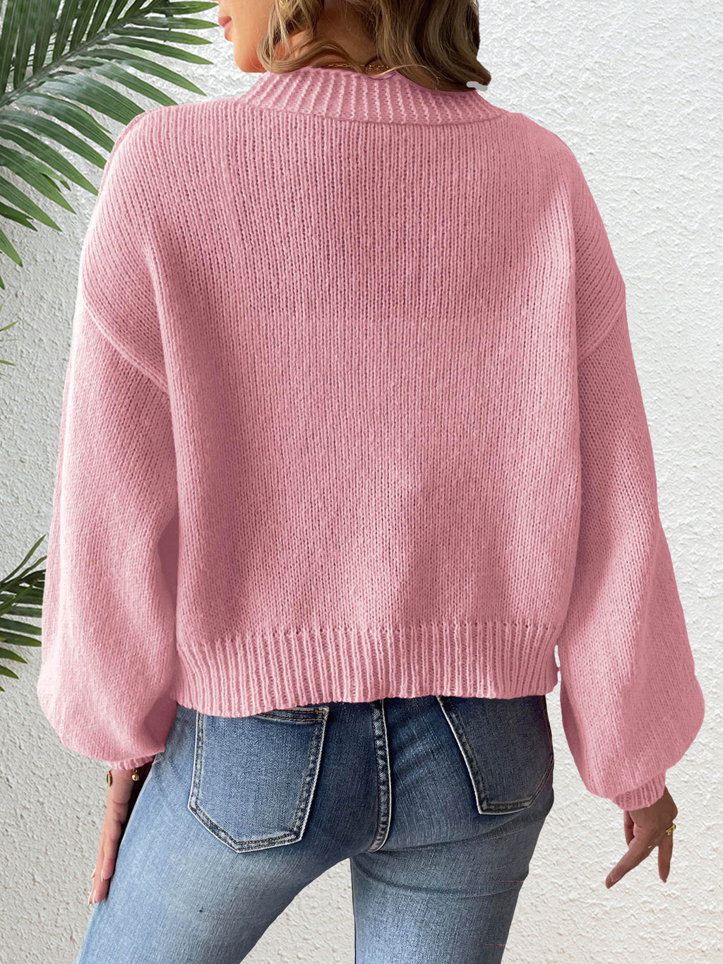 Ribbon Bow Open Front Knit Cardigan