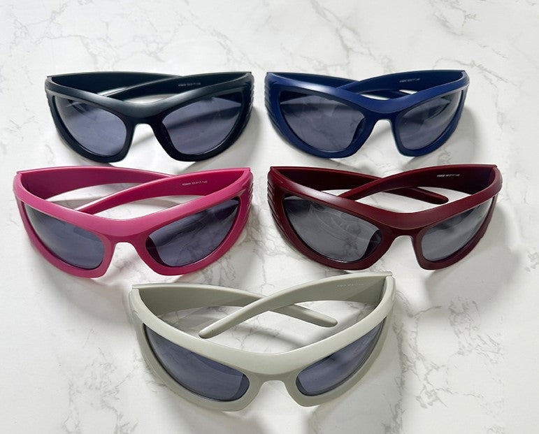 Y2K Wraparound Sport Shield Sunglasses