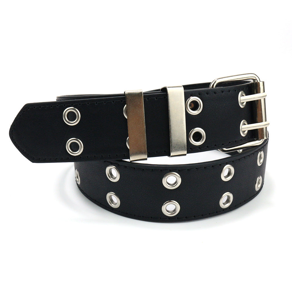Y2K Grommet Double Prong Chain Belt - Color_01