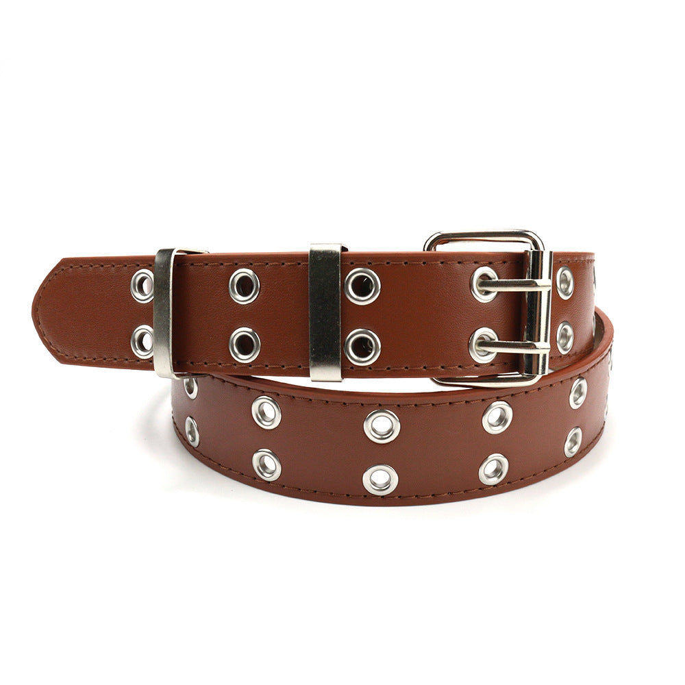 Y2K Grommet Double Prong Chain Belt - Color_04