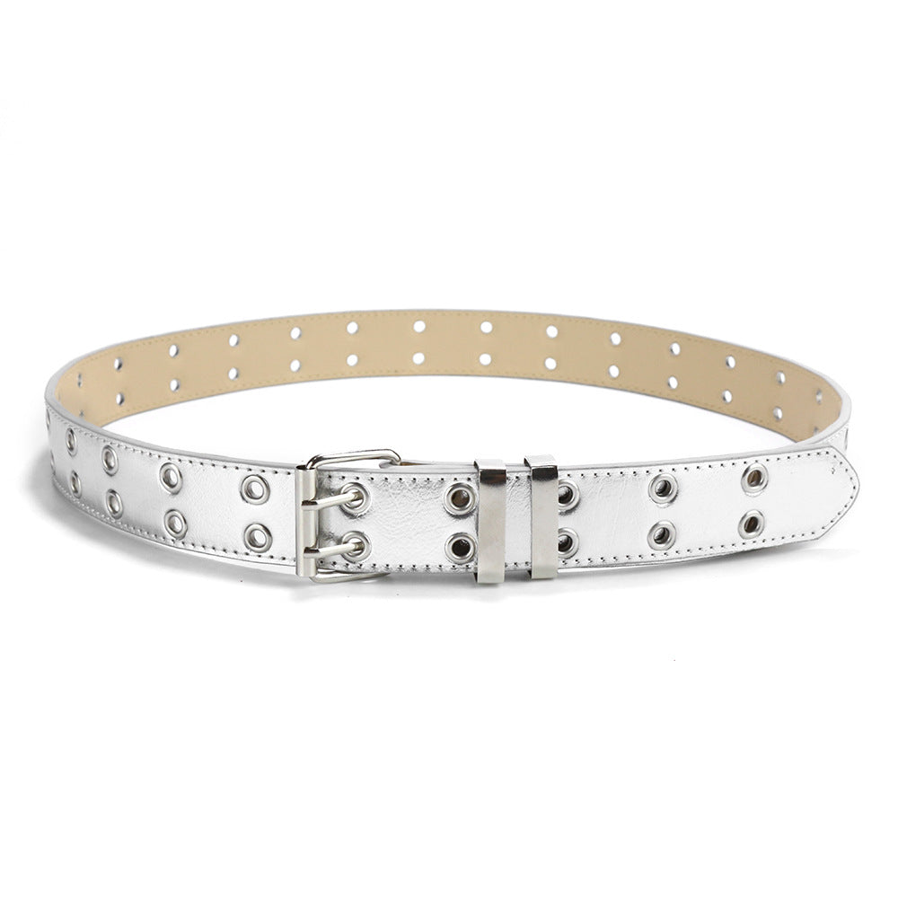 Y2K Grommet Double Prong Chain Belt - Color_14