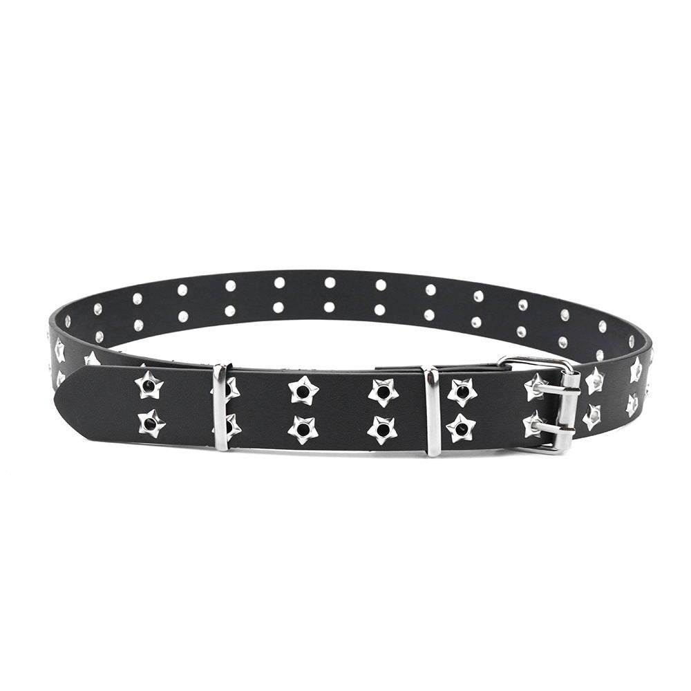 Y2K Grommet Double Prong Chain Belt - Color_17
