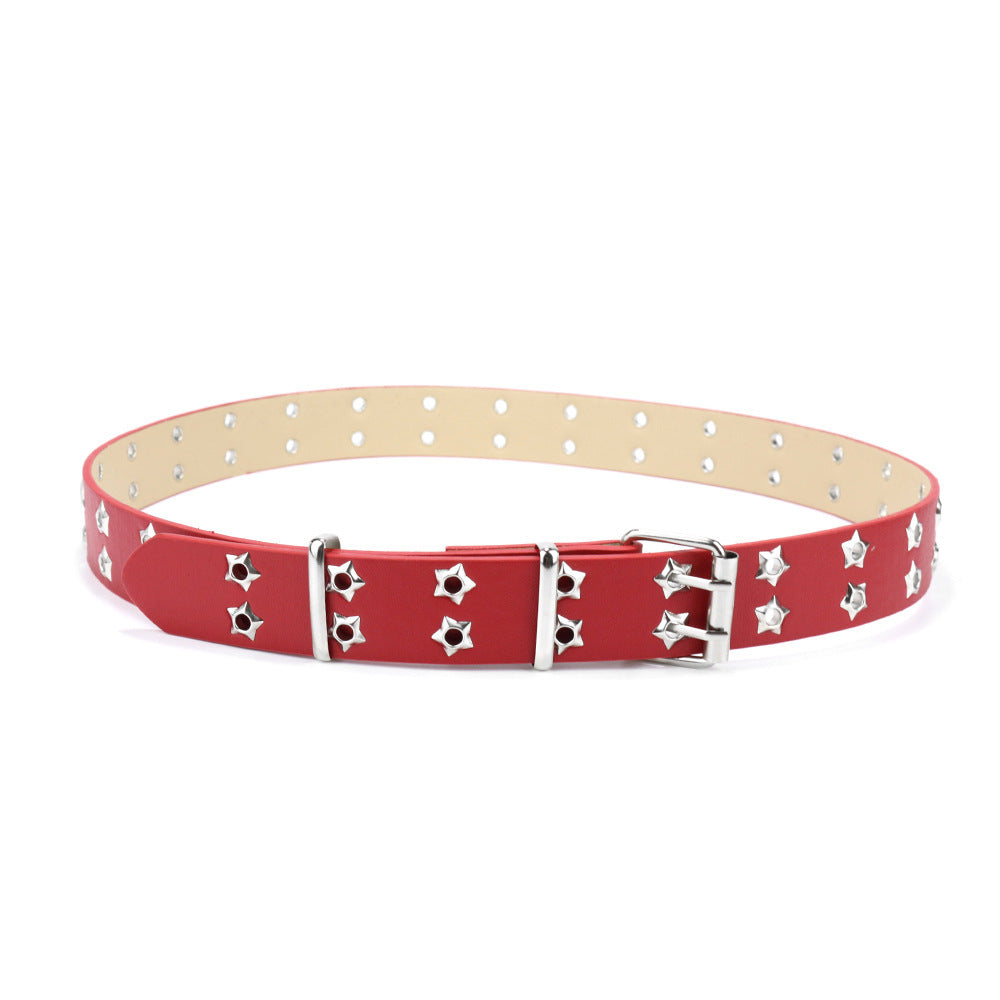 Y2K Grommet Double Prong Chain Belt - Color_19