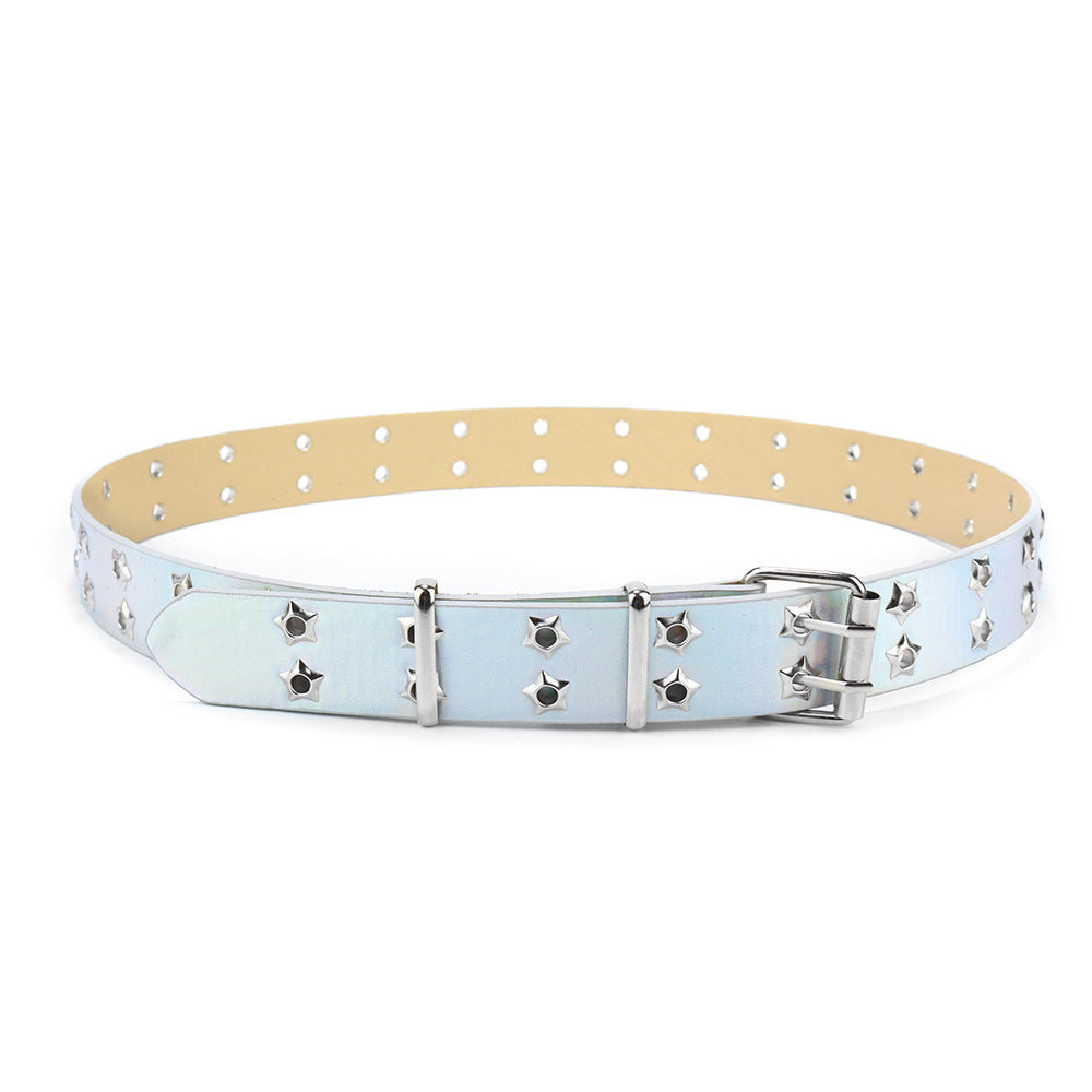 Y2K Grommet Double Prong Chain Belt - Color_21