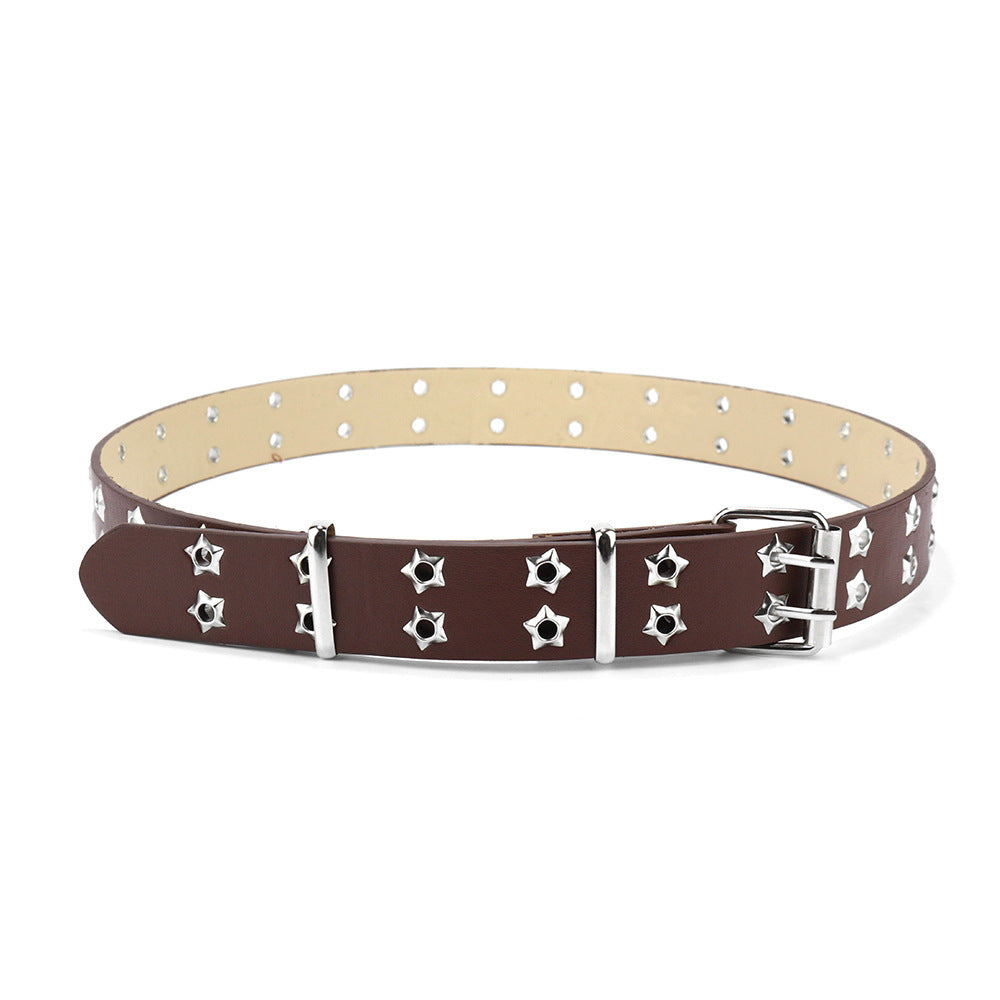 Y2K Grommet Double Prong Chain Belt - Color_22
