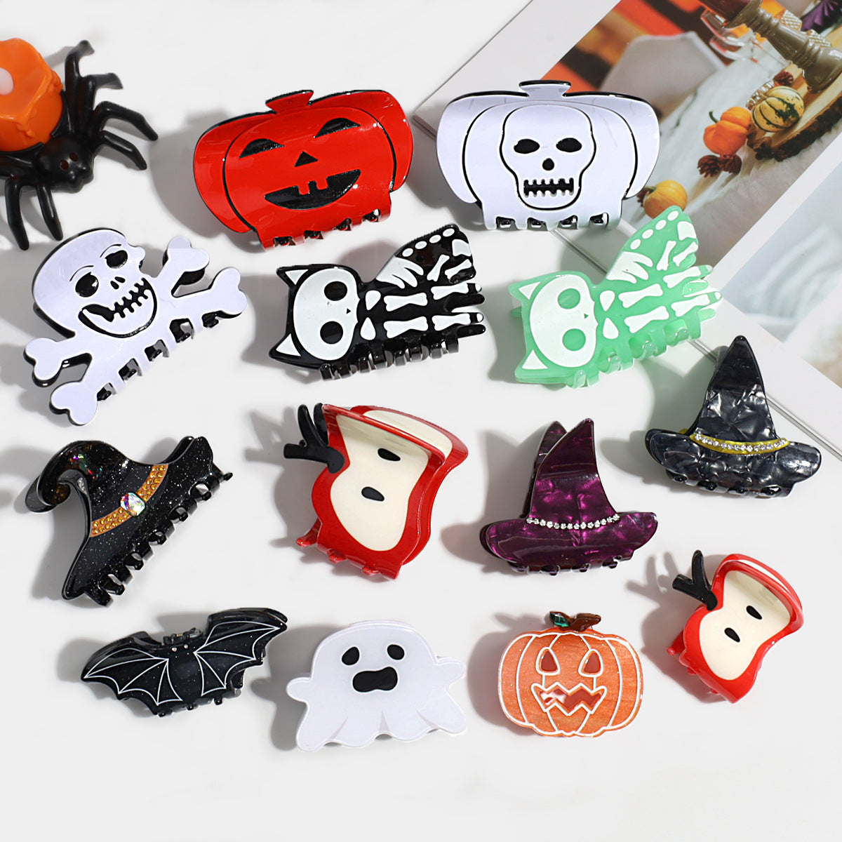 Spooky Season Acetate Hair Claw Clip