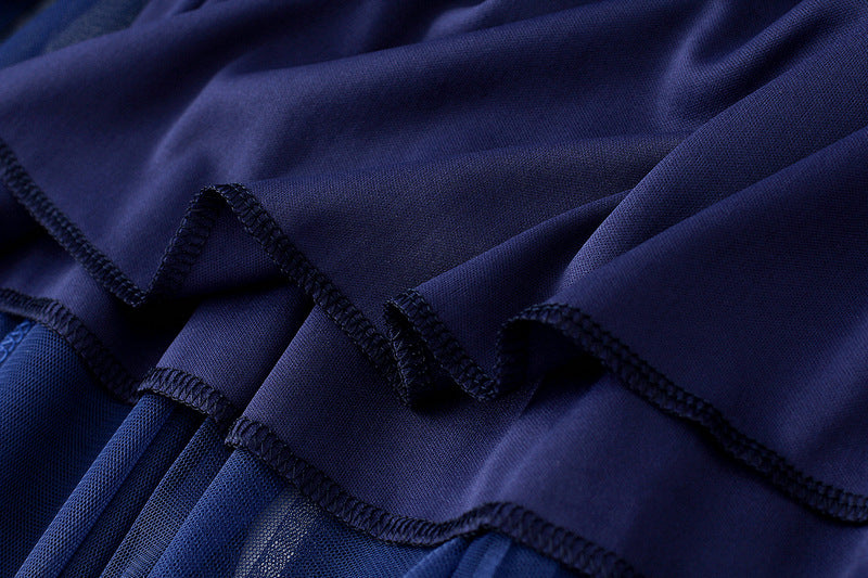 Full Sweep Pleated Tulle Midi Skirt - view 12