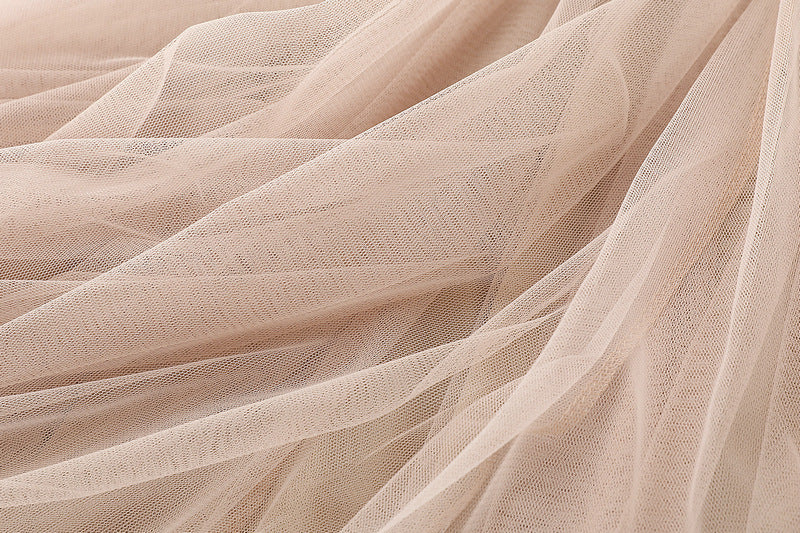 Full Sweep Pleated Tulle Midi Skirt - view 18