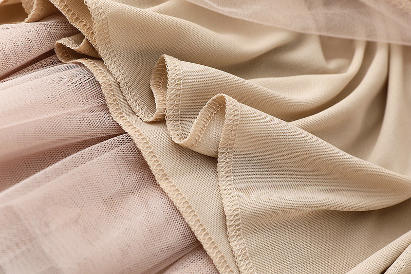 Full Sweep Pleated Tulle Midi Skirt - view 19