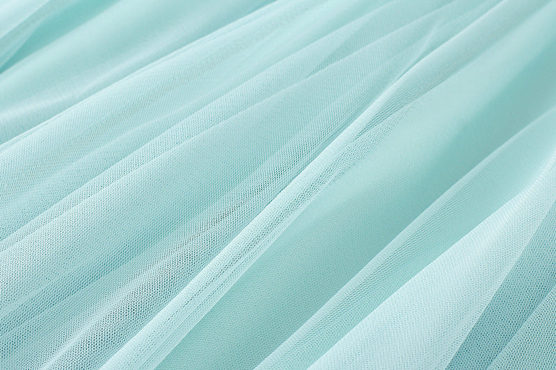 Full Sweep Pleated Tulle Midi Skirt - view 2