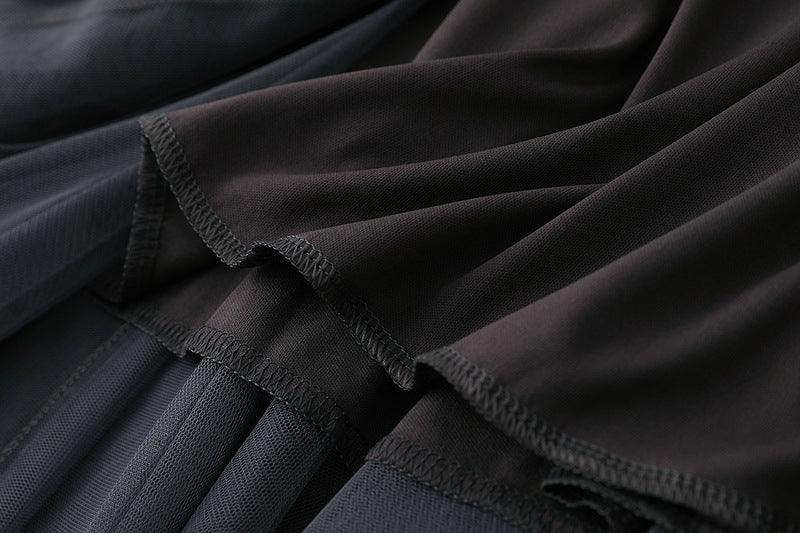 Full Sweep Pleated Tulle Midi Skirt - view 24