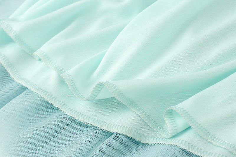 Full Sweep Pleated Tulle Midi Skirt - view 4