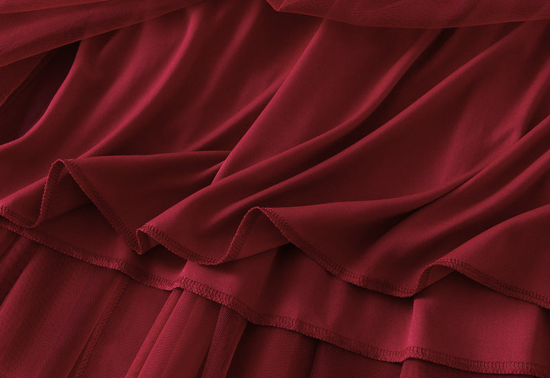 Full Sweep Pleated Tulle Midi Skirt - view 41