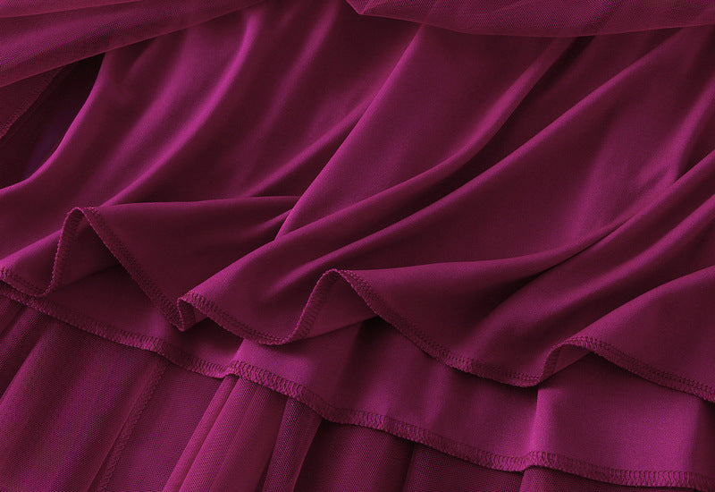 Full Sweep Pleated Tulle Midi Skirt - view 45