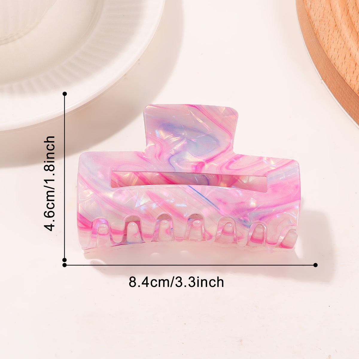 Swirled Watercolor Hair Claw Clip - C1