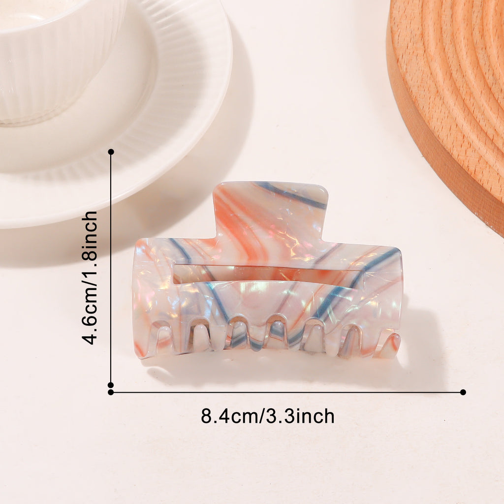 Swirled Watercolor Hair Claw Clip - C2