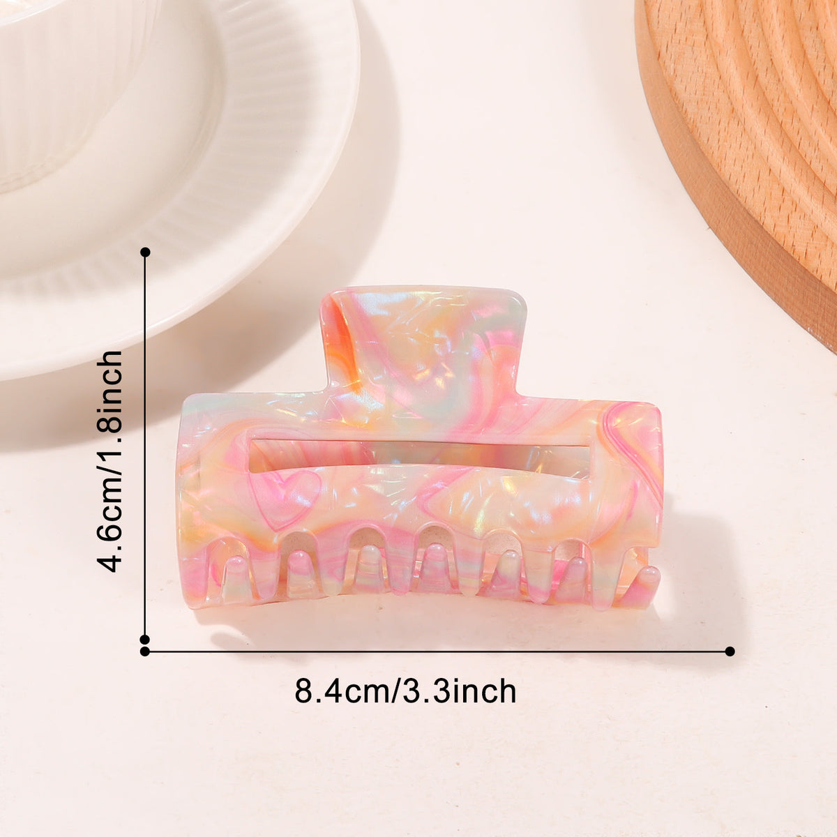 Swirled Watercolor Hair Claw Clip - C3