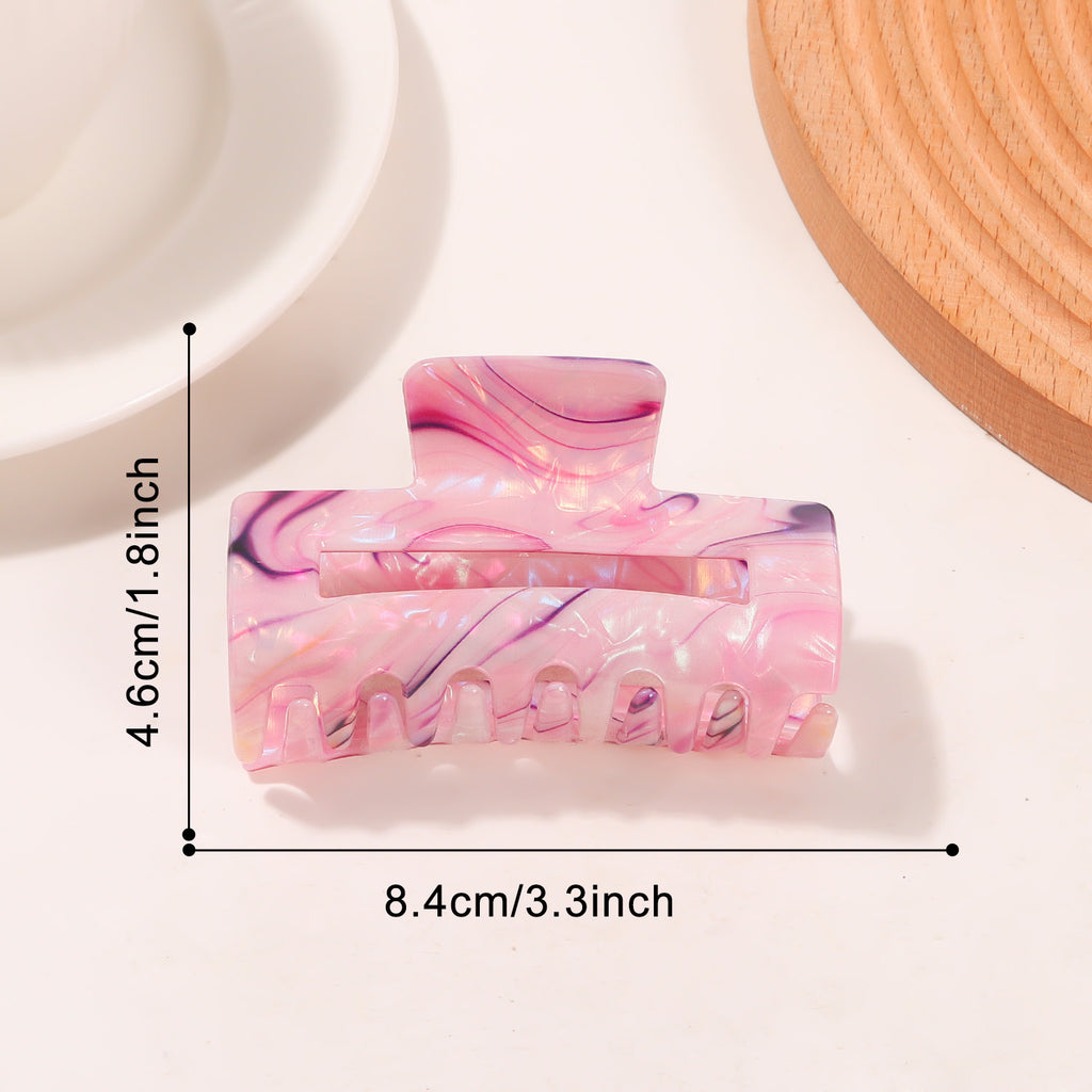 Swirled Watercolor Hair Claw Clip - C4