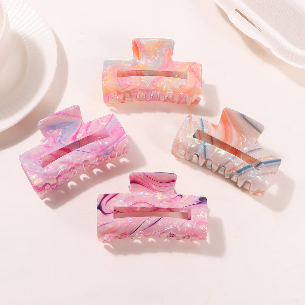 Swirled Watercolor Hair Claw Clip