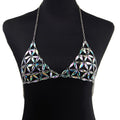 Iridescent Gem Triangle Body Chain - Color