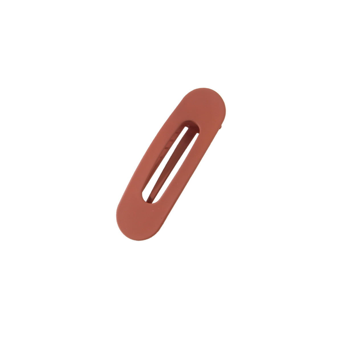 Slim Matte Oval Snap Hair Clip Set - view 11