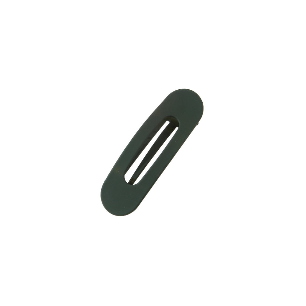 Slim Matte Oval Snap Hair Clip Set - view 2