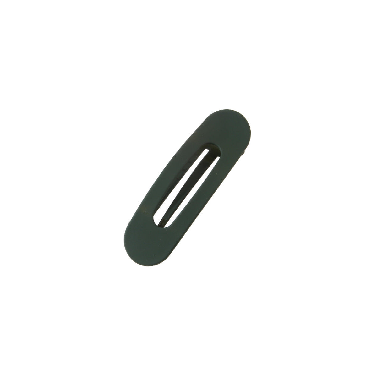 Slim Matte Oval Snap Hair Clip Set - view 2