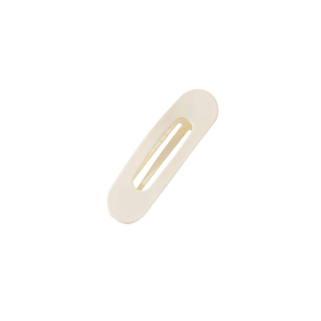 Slim Matte Oval Snap Hair Clip Set - view 3